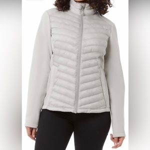 32 DEGREES womens Mixed Media Jacket Grey XXL